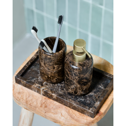 House Doctor Dekorationsbakke, Able, Brun marmor