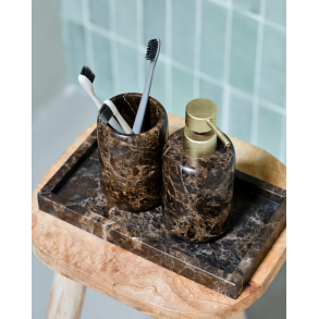 House Doctor sbedispenser, Able, Brun marmor