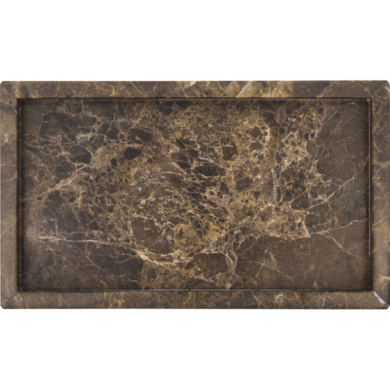 House Doctor Dekorationsbakke, Able, Brun marmor