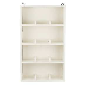 Ib Laursen Vghylde/kopreol m/4 opdelte hylder 12 rum, UNIKA - hvid