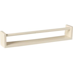 Ib Laursen Hylde m/forkant + vendbar til hylde m/tv�rstang under, hvid