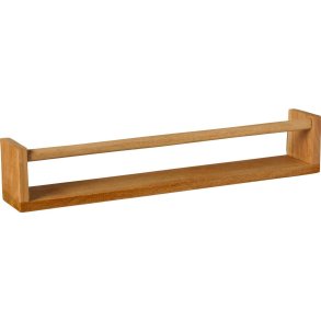 Ib Laursen Hylde m/forkant + vendbar til hylde m/tvrstang under