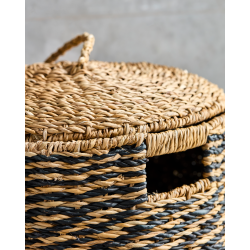 House Doctor Vasketjskurve st m/ 2 stk, Cesto, Natur;Sort