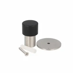 Drstopper til montering p gulv, brstet rustfrit stl