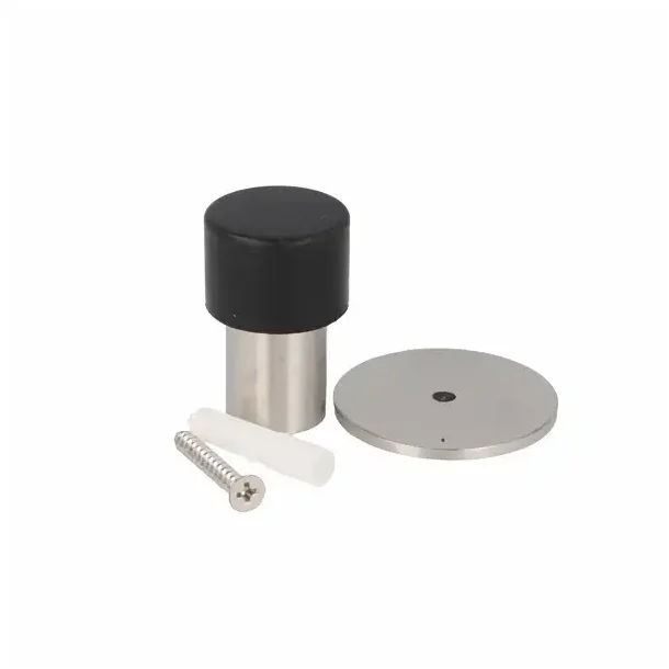 Drstopper til montering p gulv, brstet rustfrit stl