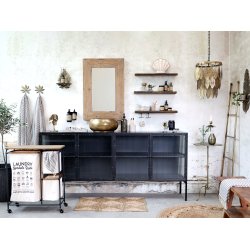 Chic Antique Spejl i genbrugstr 90x60 cm, natur