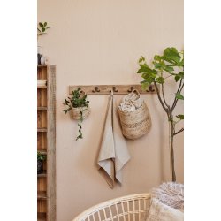 Ib Laursen Kurv m/hank rund jute H 23 cm - natur