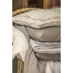 Ib Laursen Pudebetrk velour 52x52 cm - Linen