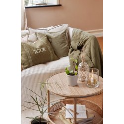 Ib Laursen Pudebetrk velour 52x52 cm - Olive