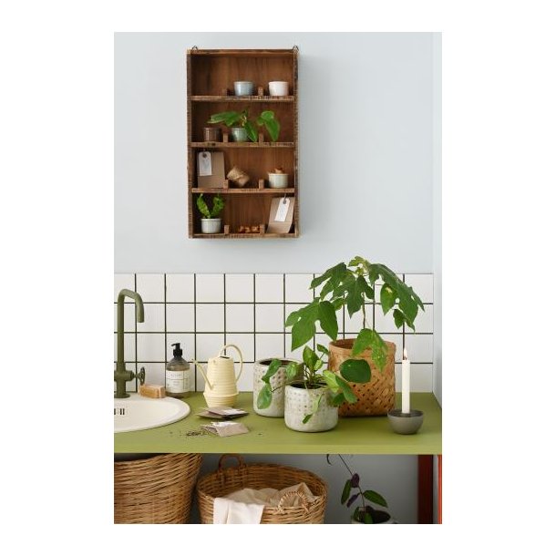 Ib Laursen Vghylde/kopreol m/4 opdelte hylder 12 rum, UNIKA