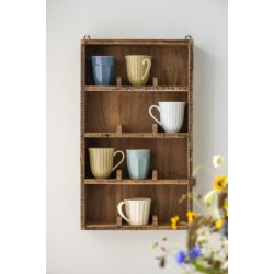 Ib Laursen Vghylde/kopreol m/4 opdelte hylder 12 rum, UNIKA