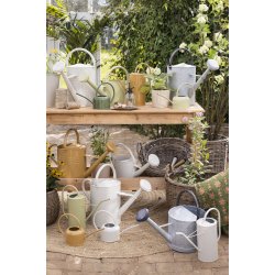 Ib Laursen Vandkande m/spreder oval gr� m/sort hank 5 ltr