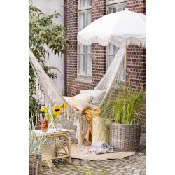 Ib Laursen Plaid 130x160 cm creme/gult mnster