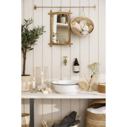 Ib Laursen Hndkldestang 68 cm, antique messing-look