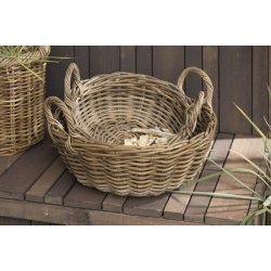 Ib Laursen Kurvest a 2 lav rund m/hanke rattan