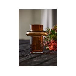 Lyngby Glas Tube Vase 20 cm Amber