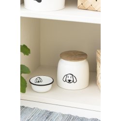 Ib Laursen Dse til hundemad hvid m/hundemotiv og trlg 2,2 ltr