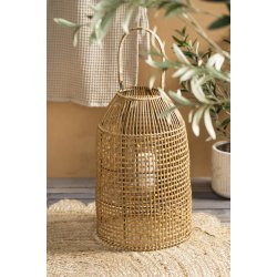 Ib Laursen Lygte m/glasindsats og hank uden bund, bning H47 cm