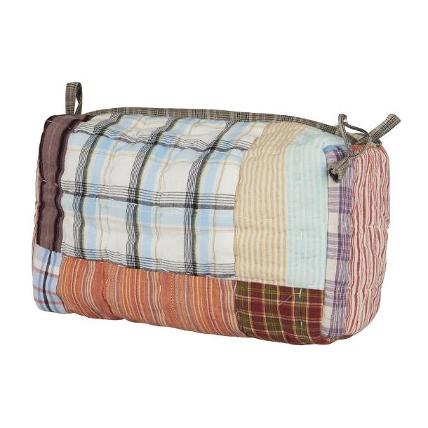 Ib Laursen Toilettaske UNIKA quiltet patchwork m/indvendige lommer
