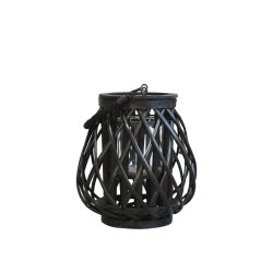 Chic Antique Lanterne i flet H25/23 - sort