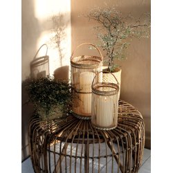 Chic Antique Lille lanterne i bambus - natur