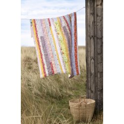 Ib Laursen Quilt UNIKA patchwork m/aflange stofstykker 130x180 cm