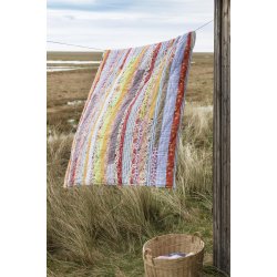 Ib Laursen Quilt UNIKA patchwork m/aflange stofstykker 130x180 cm