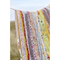 Ib Laursen Quilt UNIKA patchwork m/aflange stofstykker 130x180 cm