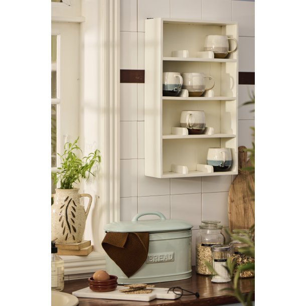 Ib Laursen Vghylde/kopreol m/4 opdelte hylder 12 rum, UNIKA - hvid