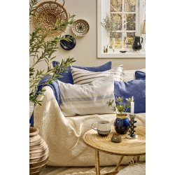 Ib Laursen Pudebetr�k velour 52x52 cm - Indigo