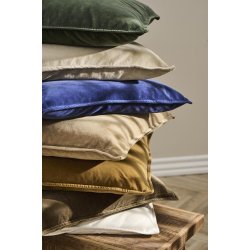 Ib Laursen Pudebetr�k velour 52x52 cm - Indigo