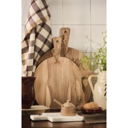 Ib Laursen Viskestykke Malthe natur m/mrkebrunt stribemnster