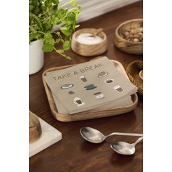 Ib Laursen Sk�l firkantet 20x20 cm - akacietr�