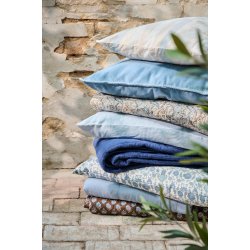 Ib Laursen Quilt m/blt, brunt og sandfarvet paisleymnster 130x180cm