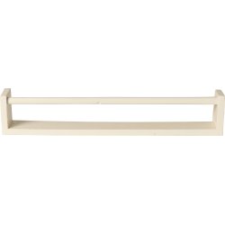 Ib Laursen Hylde m/forkant + vendbar til hylde m/tv�rstang under, hvid