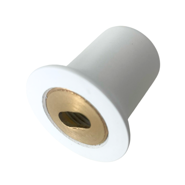 Vgbeslag til glassttte - Hvid