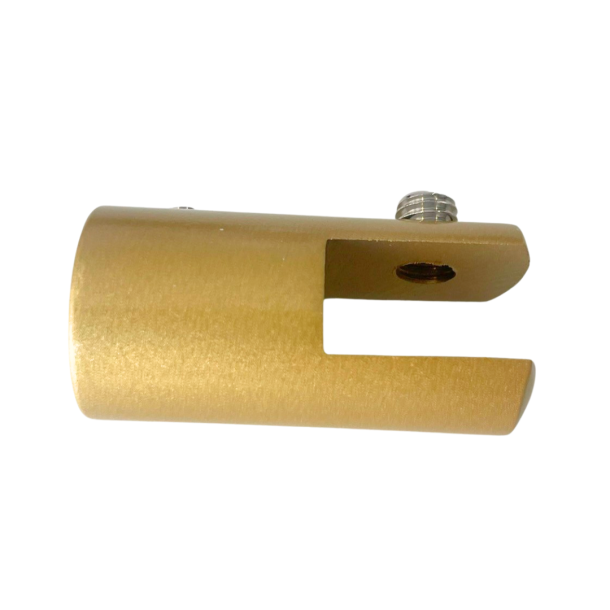 Glasbeslag til loftsttte - Mat messing