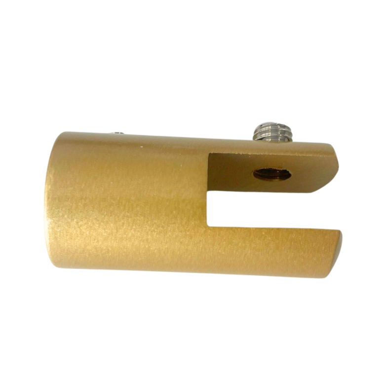 Glasbeslag til loftsttte - Mat messing