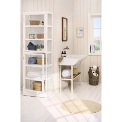 Ib Laursen Gulvmtte rund hvid majs 80 cm