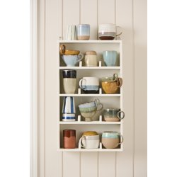 Ib Laursen Vghylde/kopreol m/4 opdelte hylder 12 rum, UNIKA - hvid