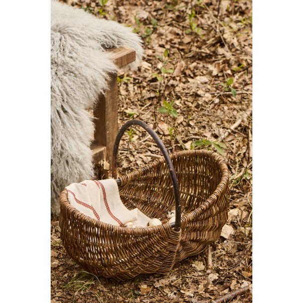 Ib Laursen Kurv oval m/hank p� tv�rs ubarket pil