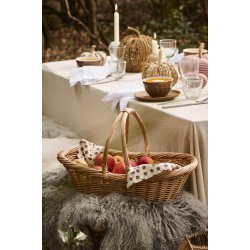 Ib Laursen Kurv oval m/2 hanke p tvrs, natur