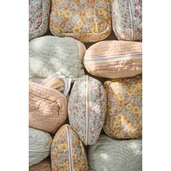 Ib Laursen Quiltet toilettaske - Gule og orange blomster