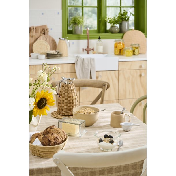 Ib Laursen Kurv oval m/firkantet bund, natur