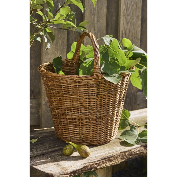 Ib Laursen Kurv m/lav hank p� tv�rs, hel pil