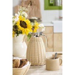 Ib Laursen Termokande natur polyrattan hndflettet 1,5 ltr