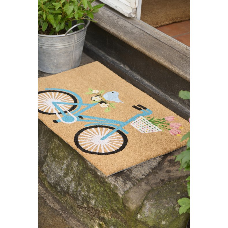 Ib Laursen D�rm�tte i kokos 45x75 cm, cykel m. cykelkurv