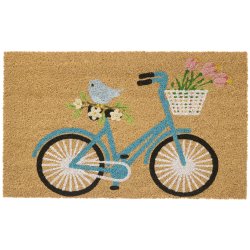 Ib Laursen Drmtte i kokos 45x75 cm, cykel m. cykelkurv