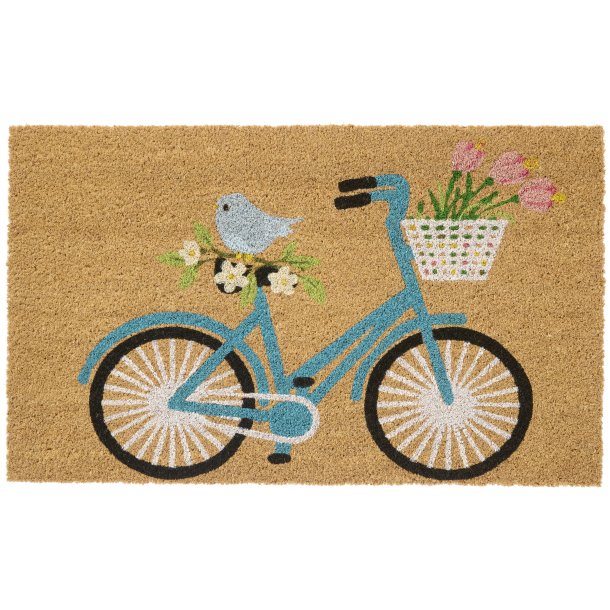 Ib Laursen Drmtte i kokos 45x75 cm, cykel m. cykelkurv