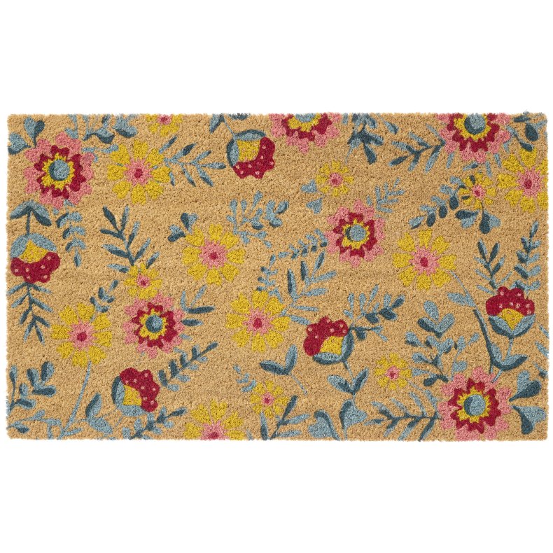 Ib Laursen D�rm�tte i kokos 45x75 cm, blomster